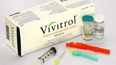 Vivitrol box displayed with inside contents