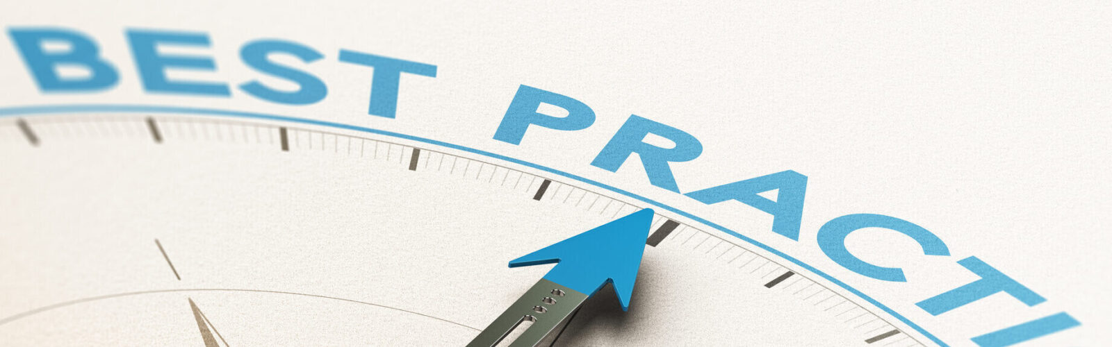 graphic of arrow pointing at best practices