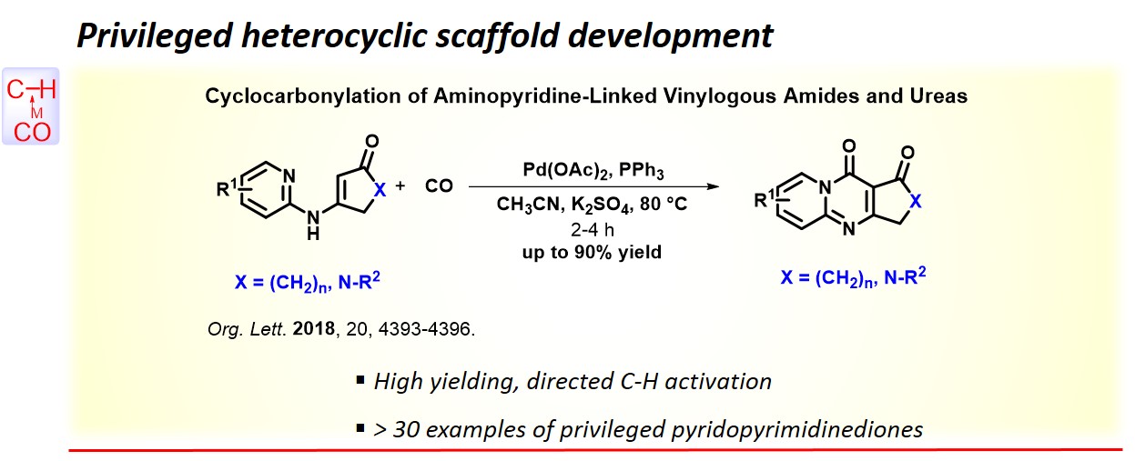 Diagram of Cyclocarbonylation of Aminopyridine-Linked Vinylogous Amides and Ureas