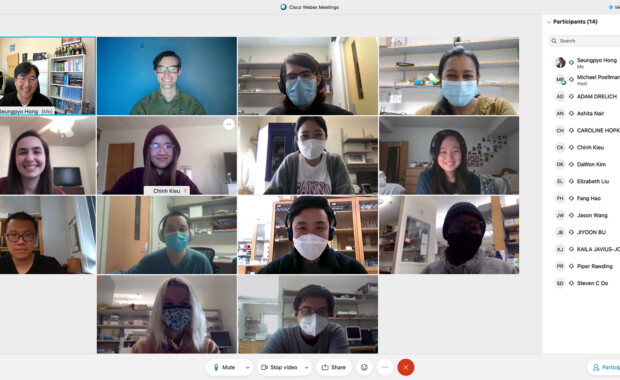 Hong Research members on a Cisco Webex call