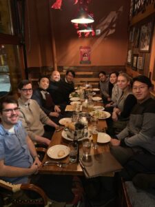 2018 Group dinner in celebration of Jason Bugno’s PhD defense