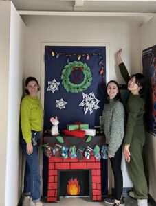 Hong Lab won the first place in Holiday Door Decorations Contest