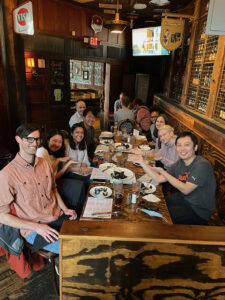 Group photo after Dr. Ashita Nair's defense @ Cafe Hollander