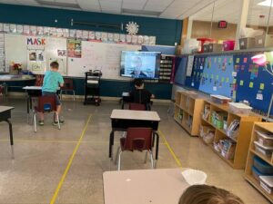 classroom during covid