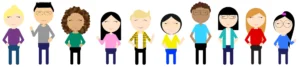 caricatures of lab members