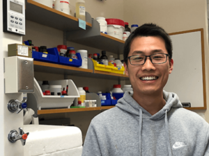 Ke Wang in lab