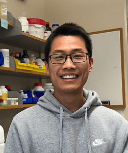Ke Wang in lab