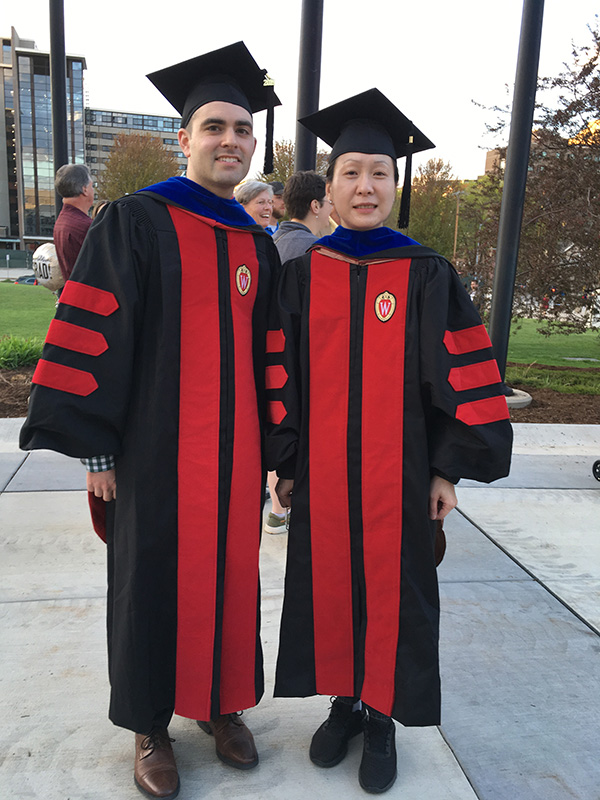 Matthew Worth Graduation with Prof Jiang