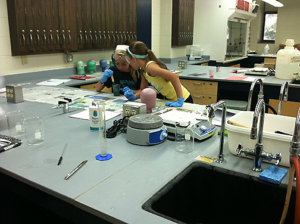 College for Kids in lab