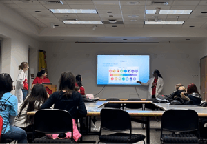 Mari demonstrated at the Expanding Your Horizons Conference