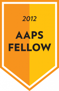 AAPS Fellow award badge