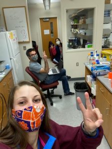 Socially distanced lab discussion (September 2020)