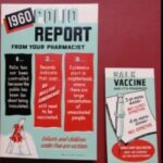 1960 Polio report 3 piece poster set.