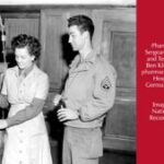 1945 picture of a male and female pharmacy technician filling bottles in a hospital.