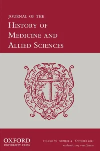 Journal of the History of Medicine and Allied Science journal cover