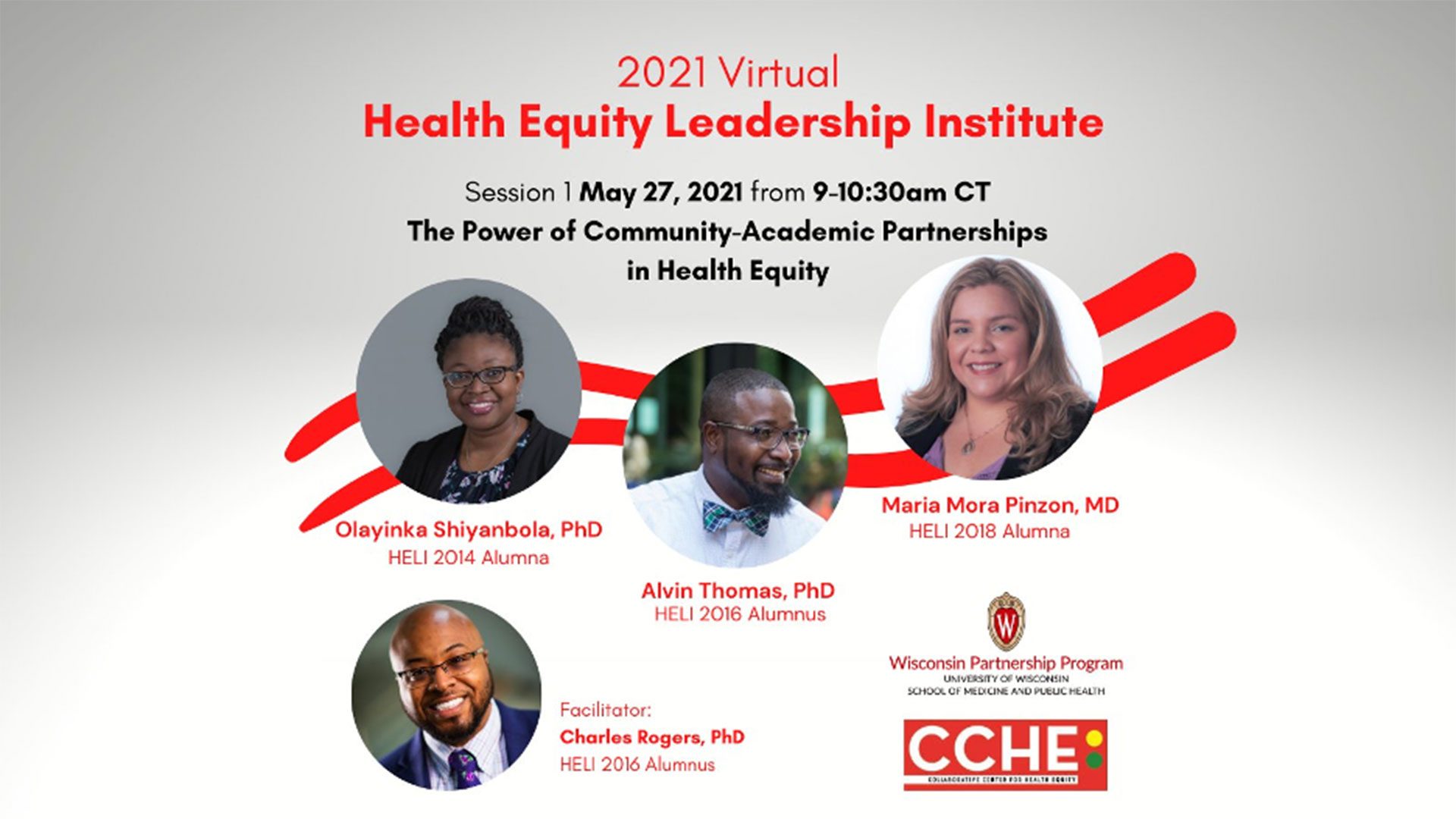 poster of 2021 Virtual Health Equity Leadership Institute