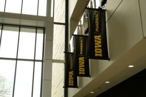 photograph of IOWA Pharmacy banners