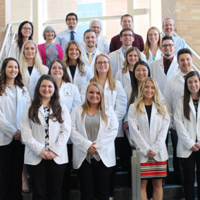 Students in the Rural Health program pose together in Rennebohm Hall