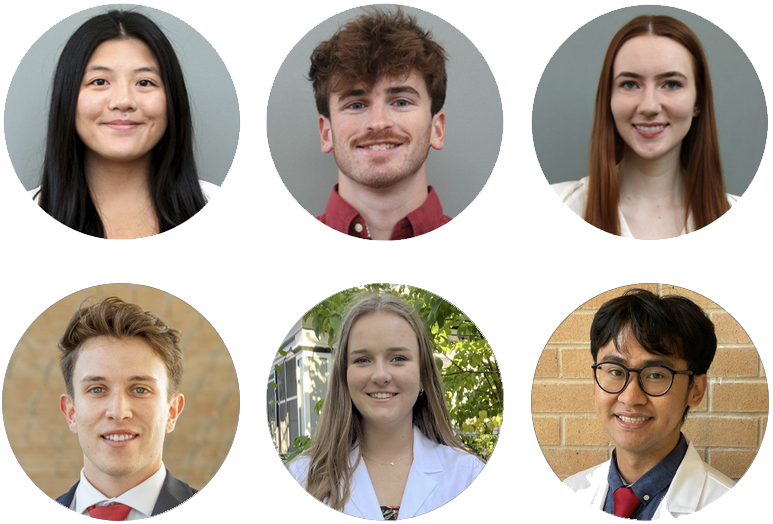 Headshots of 6 School of Pharmacy student ambassadors