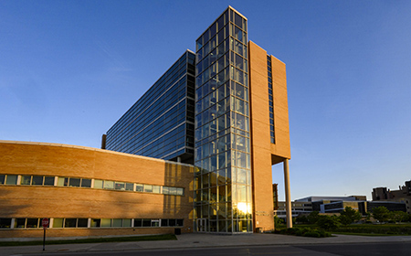 Rennebohm Hall is pictured at the University of Wisconsin-Madison on June 7, 2020. The building is home to the School of Pharmacy. (Photo by Bryce Richter / UW-Madison)