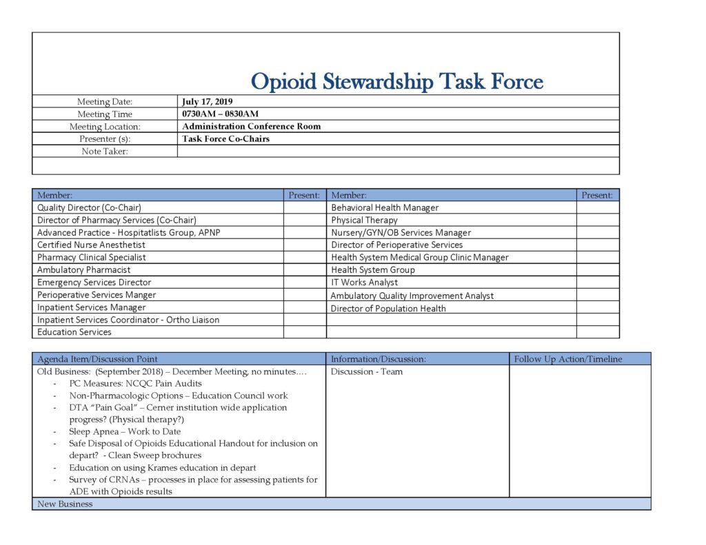 Thumbnail preview of Opioid Stewardship Task Force