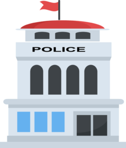 graphic of police station