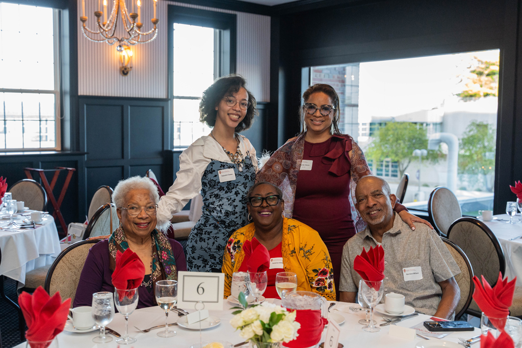 Yolanda Tolson poses with family and friends.