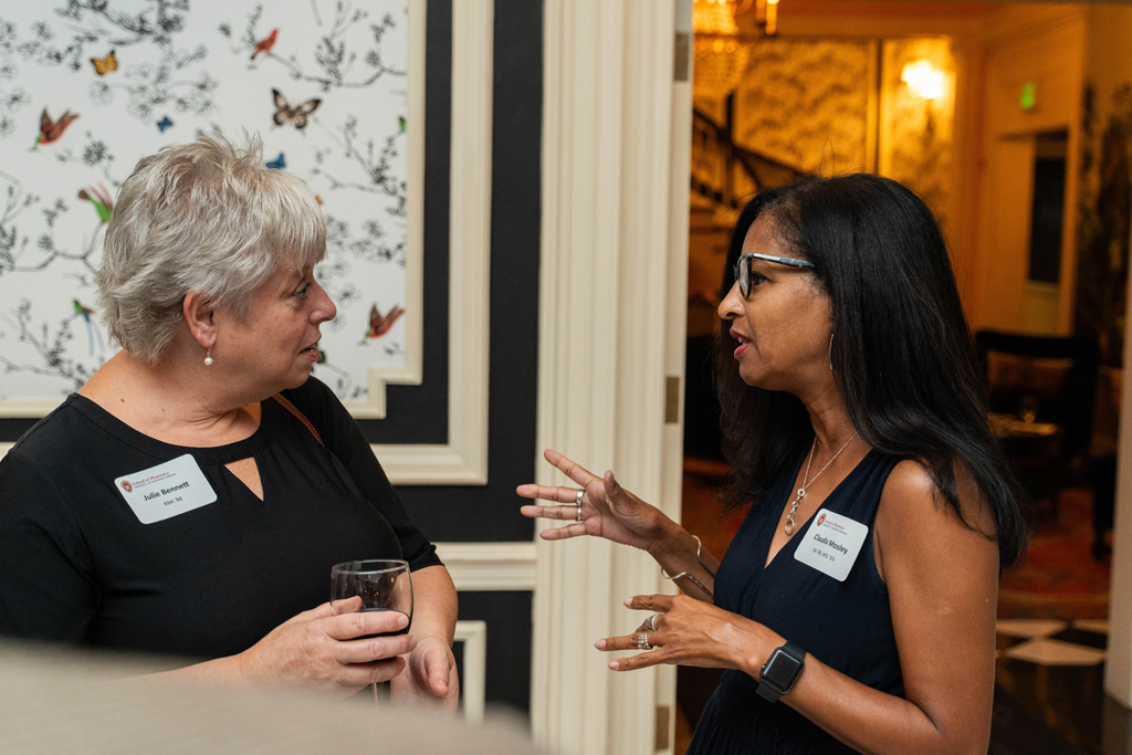 Julie Bennett and Claudia Mosley speak.