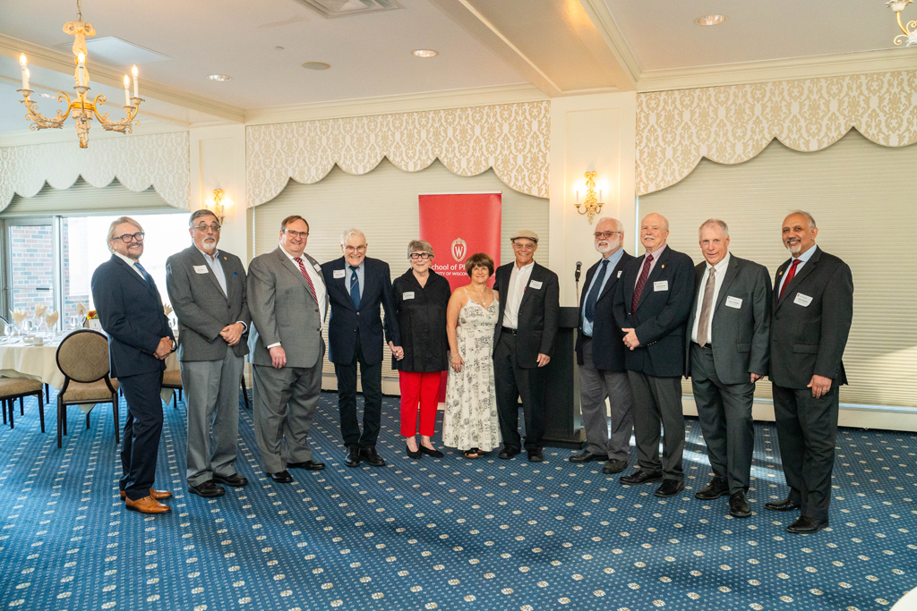 John Hill, Greg Higby, Steve Swanson, George Zografi, Pam Ploetz, Patti and Jeff Langer, Arthur Schuna, James DeMuth, Eugene McNally, and Harry Sharata
