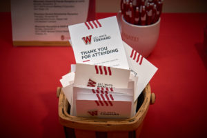 All Ways Forward pins on thank-you cards