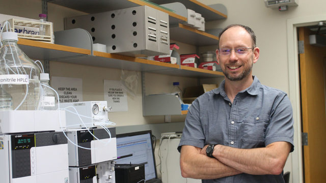Tim Bugni in his lab