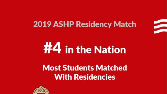 2019 Residency Match - SoP is #4 in the nation for most students matched with residencies
