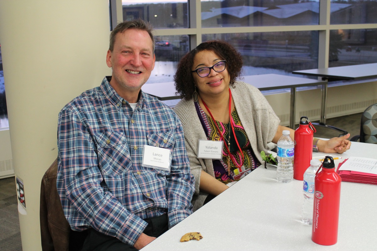Lance Moran and Yolanda Tolson smiling together during the 2020 Annual Clinical Instructors Meeting