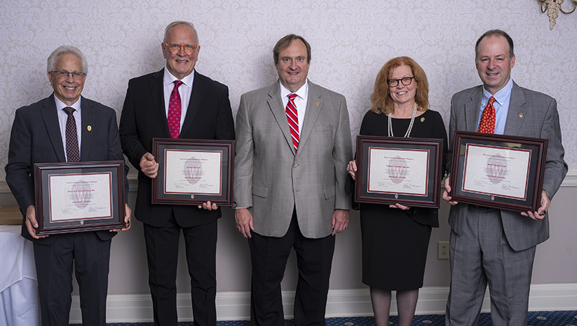 Bob Breslow, Tom McCourt, Dean Steve Swanson, Kathy Skibinski, and Dave Zgarrick