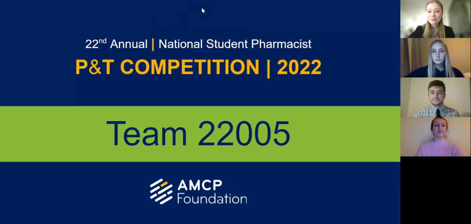 PharmD Students Receive National Recognition from AMCP School of Pharmacy