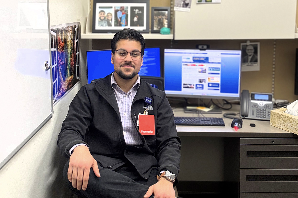 Amrit Kumar photo in his office
