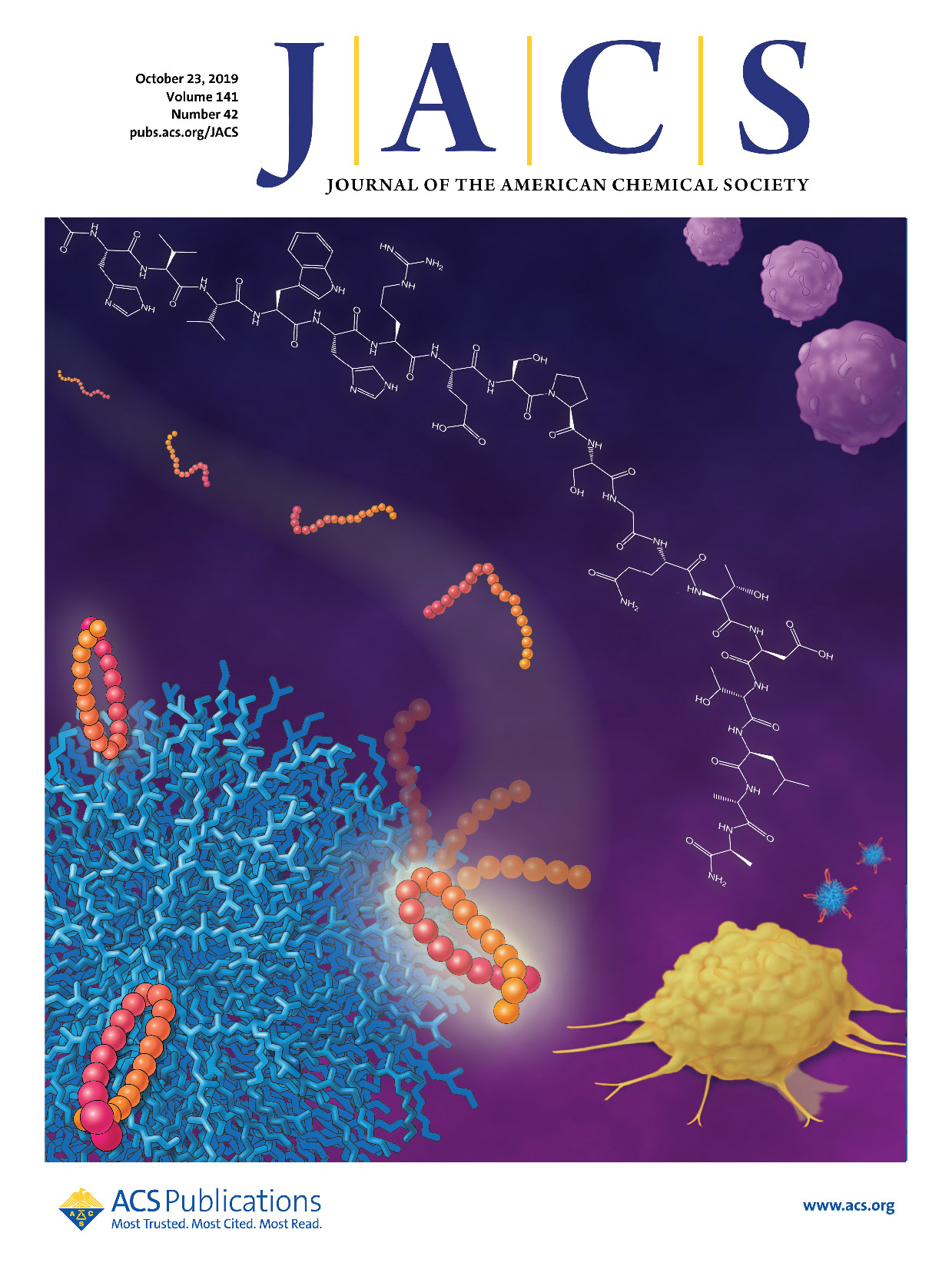 JACS journal Volume 141 No. 42 cover