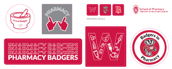 Day of the Badger Pharmacy Badger stickers