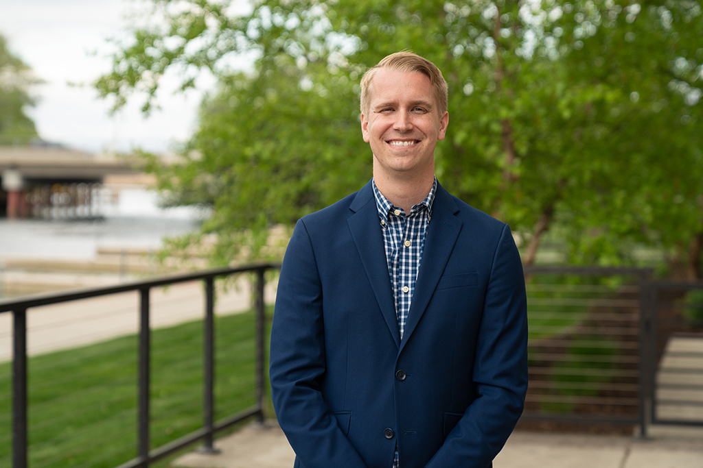Tyler Albright portrait outside