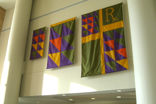 Colorful School of Pharmacy geometric flags