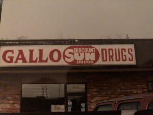 Gallo Drugs sign