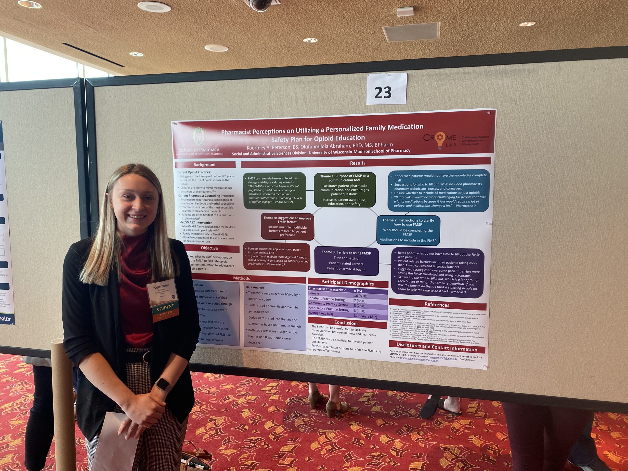 Kourtney Peterson presents research