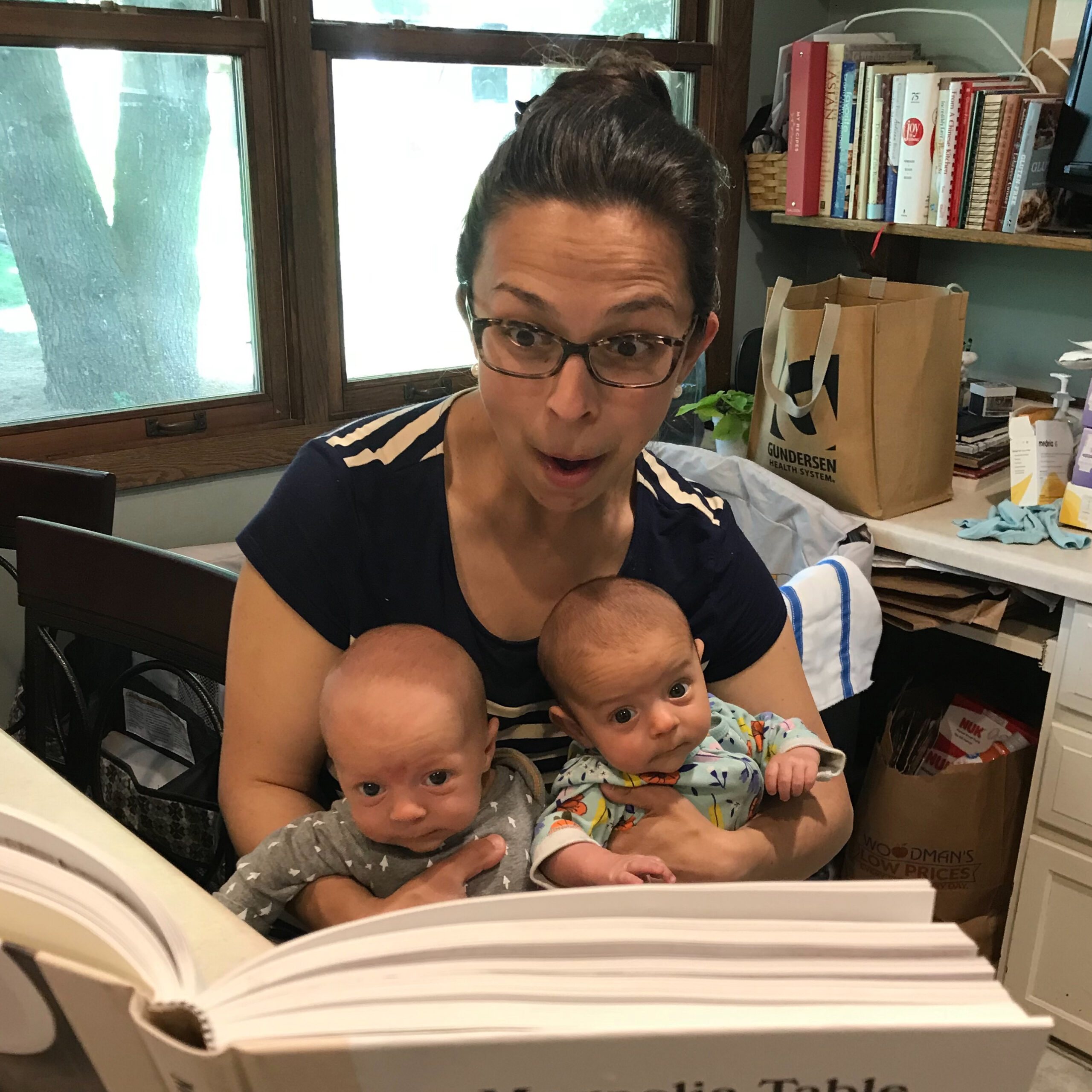 Jaimi Swenson and her twin babies