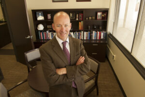 Richard Hansen in his office