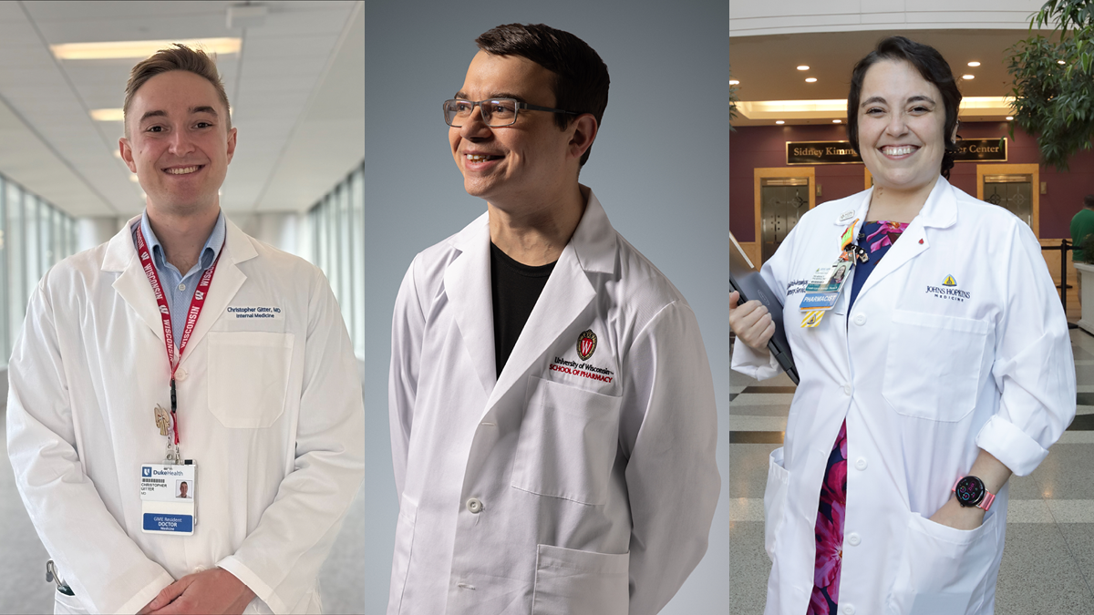 Chris Gitter, Jacob Timmerman, and Lizeth Garcia-Jennings portraits