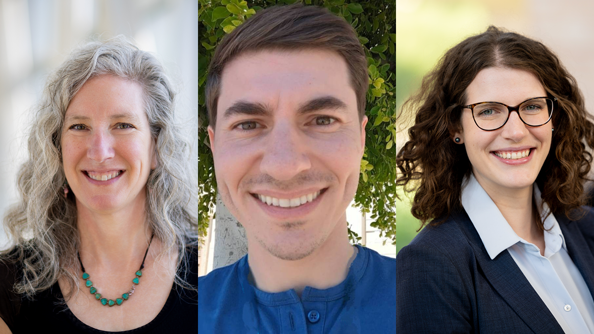 Lisa Holle, Nick Kalogriopoulos, and Paula Voorheis portraits