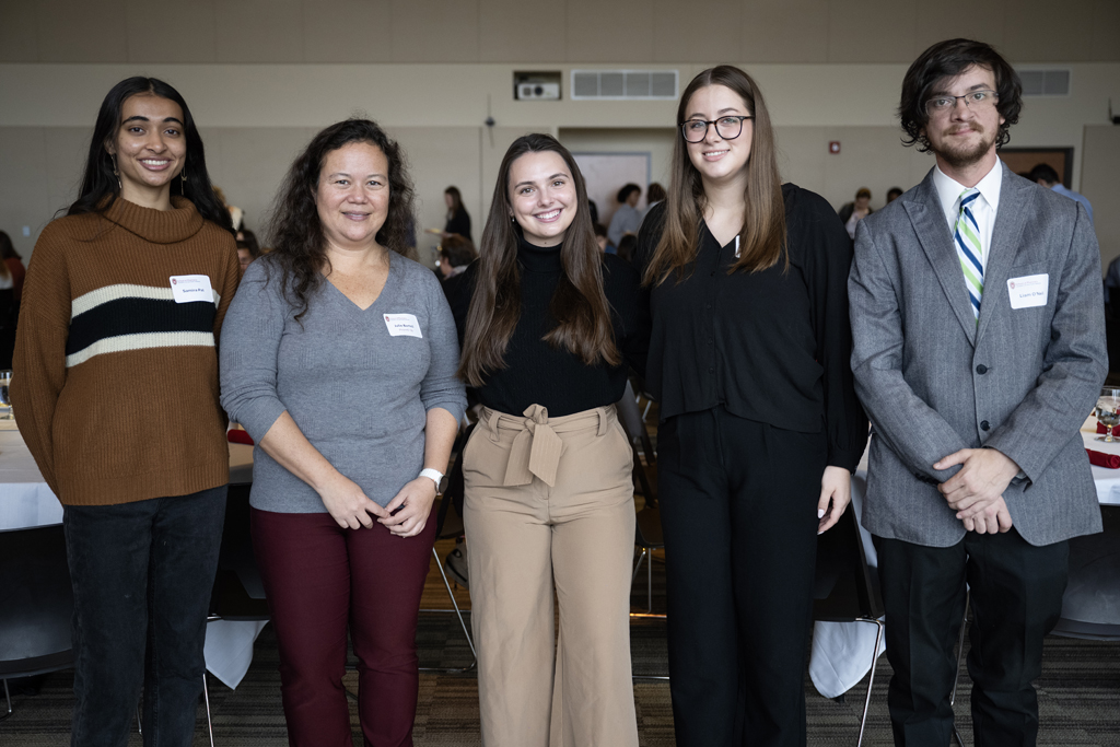 PharmD students pose with donors.