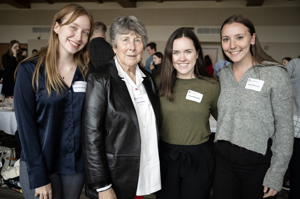 PharmD students pose with donors.