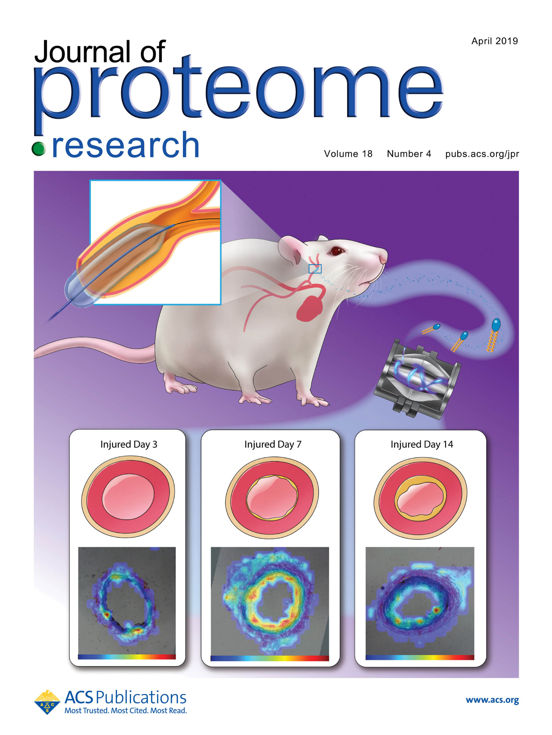 Journal of Proteome Research Volume 18 No. 4 cover