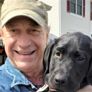 Rod Ammerman (BS '78) and his dog, Winnie.